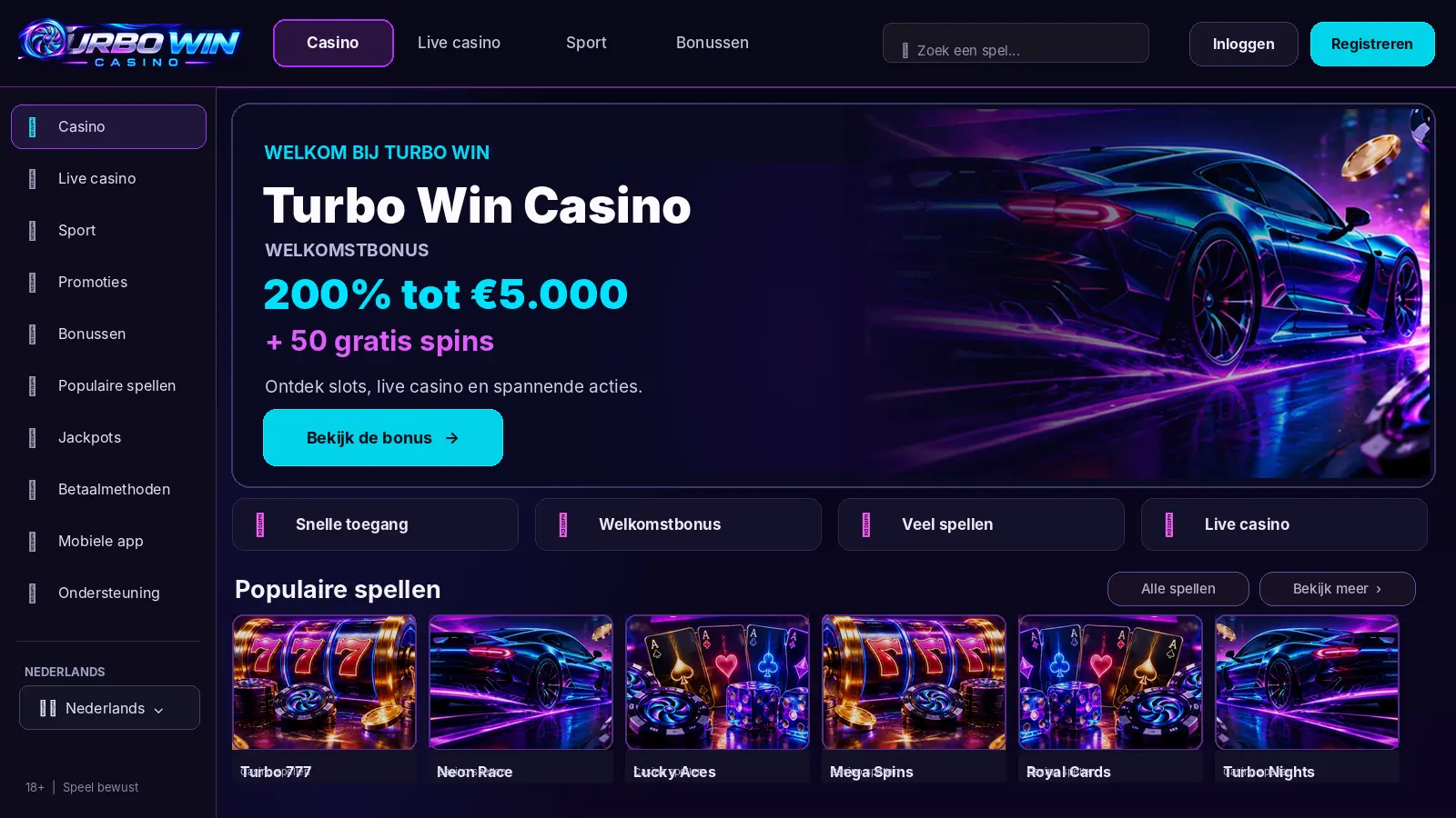 Turbo Win Casino Ervaringen: Bonus van 200% en Alles Wat Je Moet Weten image 1